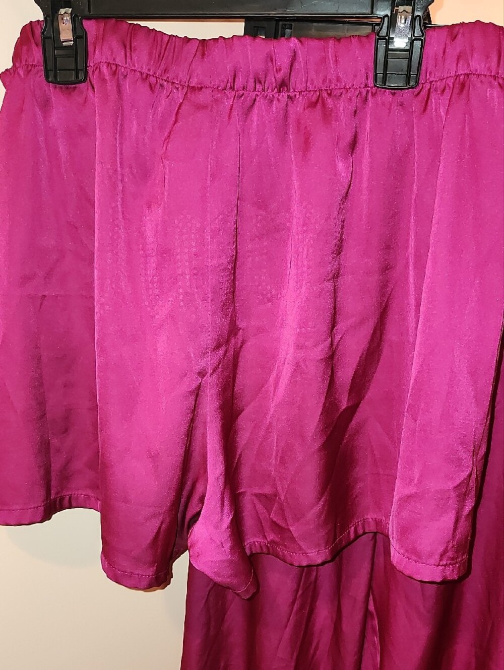 Juicy Couture Hot Pink Rhinestone Satin Pajama Set - Picture 5 of 11